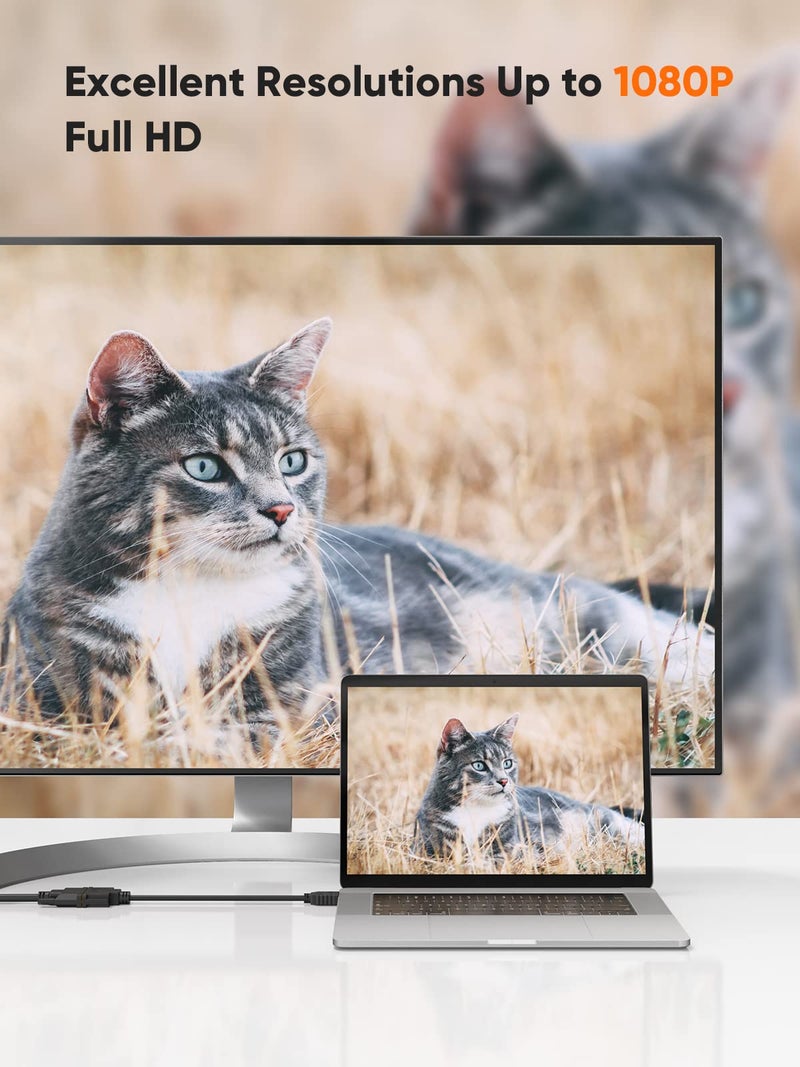 CableCreation HDMI to DVI Cable, 2-Way Male to Female Adapter, 1080P Converter, 3D, Compatible with HDTV, PS3, PS4, DVD, Nintendo Switch, 15cm - Image 5